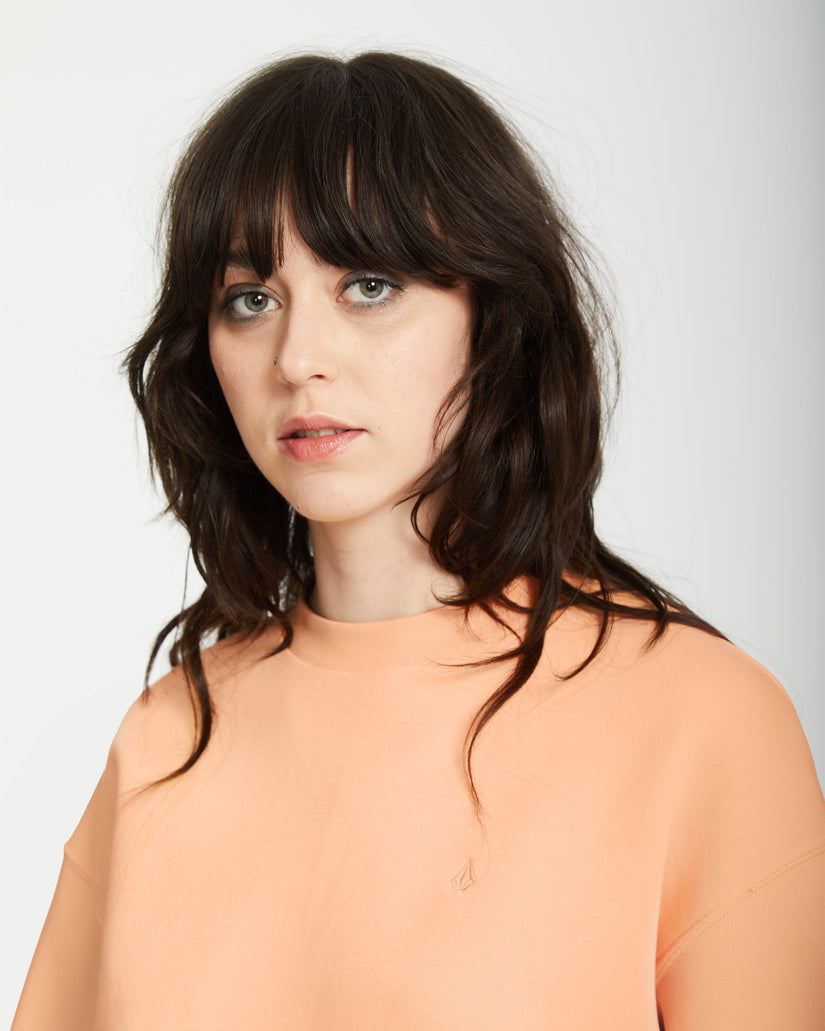 Sweatshirt Stone Heart Up - PALE PEACH