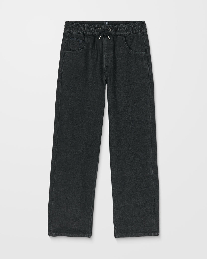Pantalon À Taille Élastique Freazy Loose - Black Wash - (ENFANT)