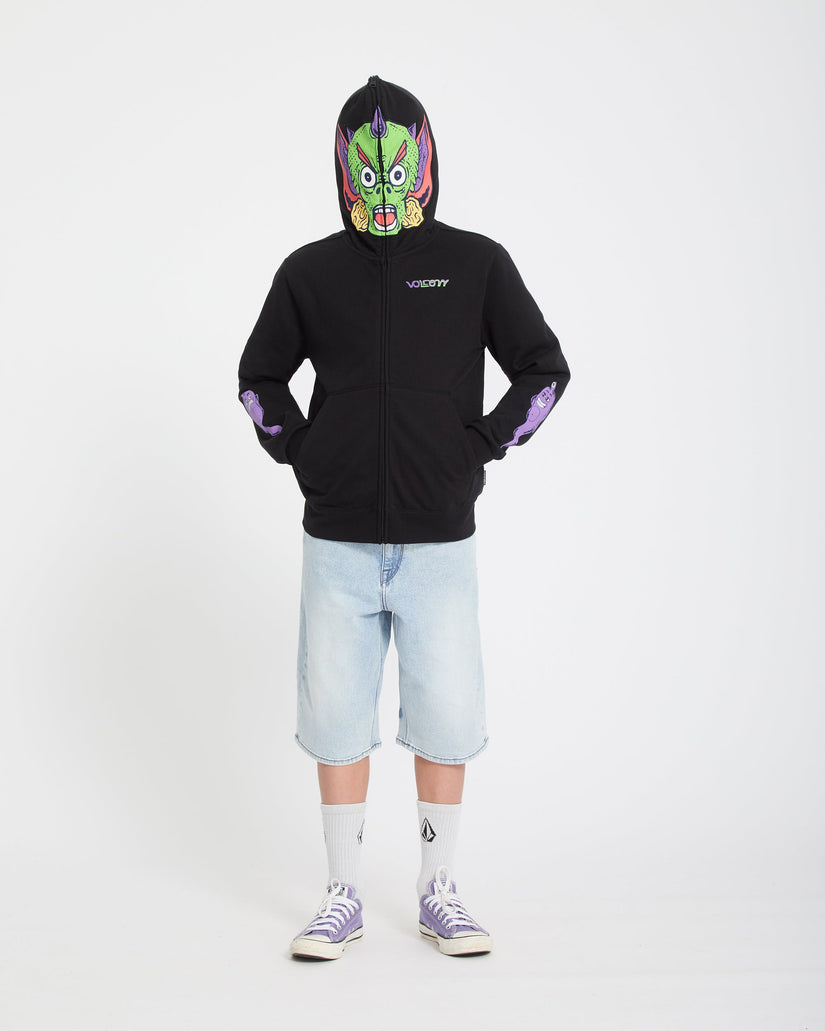 Ben Sanair Full Zip Hoodie - Black - (KIDS)