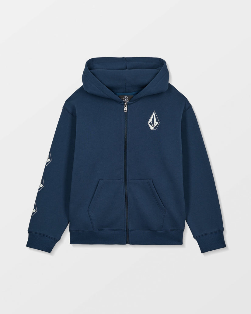 Iconic Stone Gid Zip Hoodie - Dust Bowl Indigo - (KIDS)
