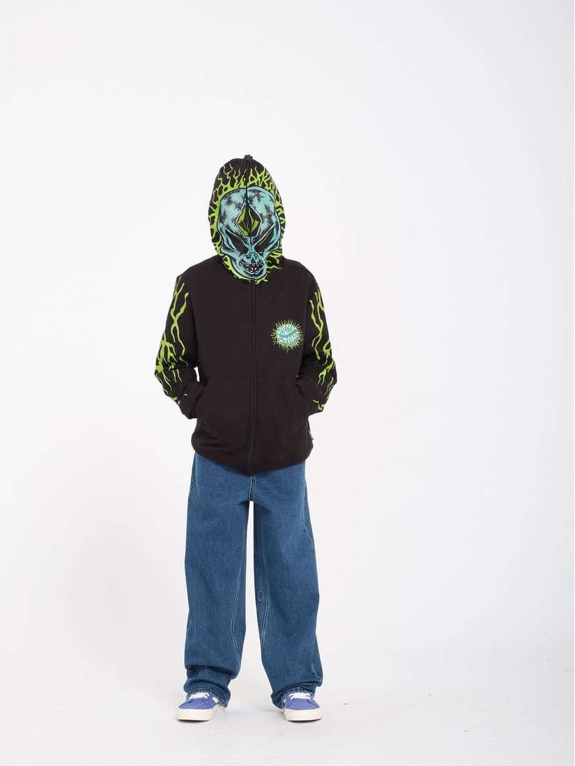 Sweat à capuche zippé Alien - BLACK - (ENFANT)