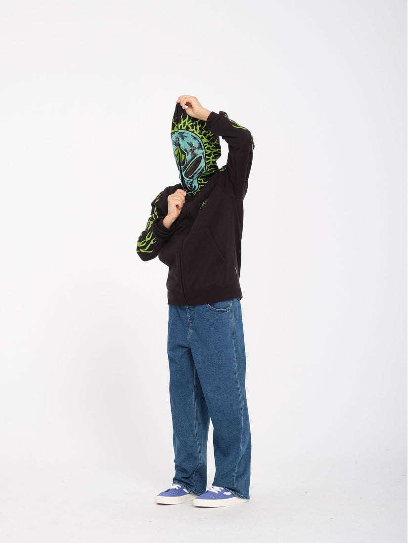 Sweat à capuche zippé Alien - BLACK - (ENFANT)