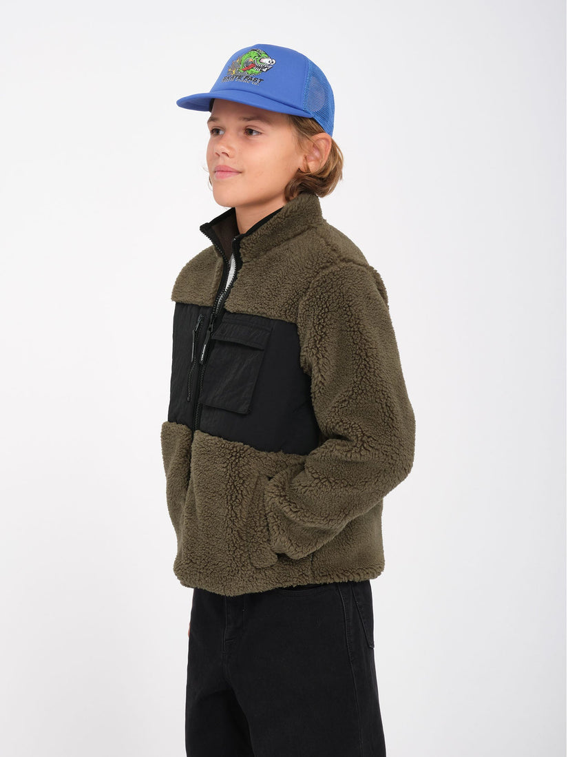 Sweat Sherpa zippé Storm Stone - WINTERMOSS - (ENFANT)