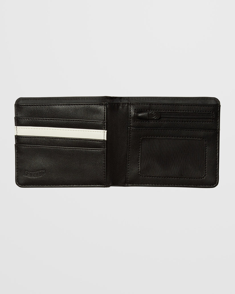 Portefeuille Slim Stone L - BLACK