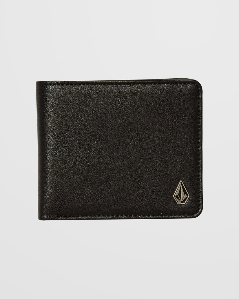 Portefeuille Slim Stone L - BLACK