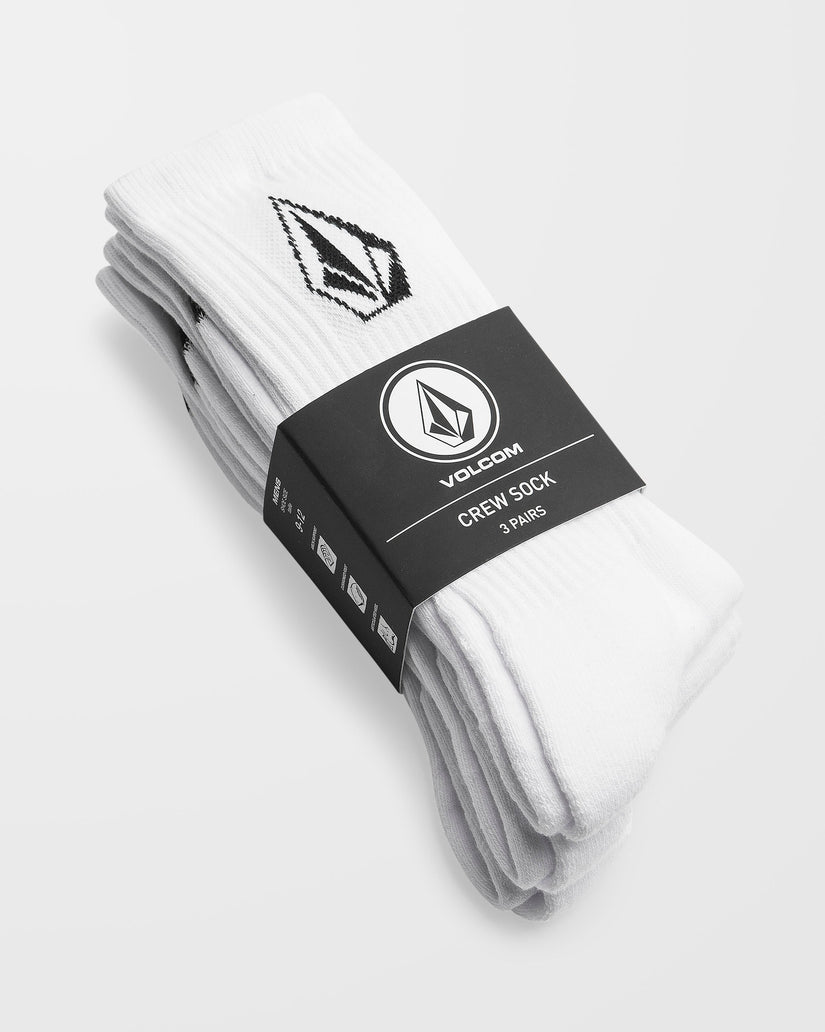 Chaussettes Full Stone (3 Paires) - White