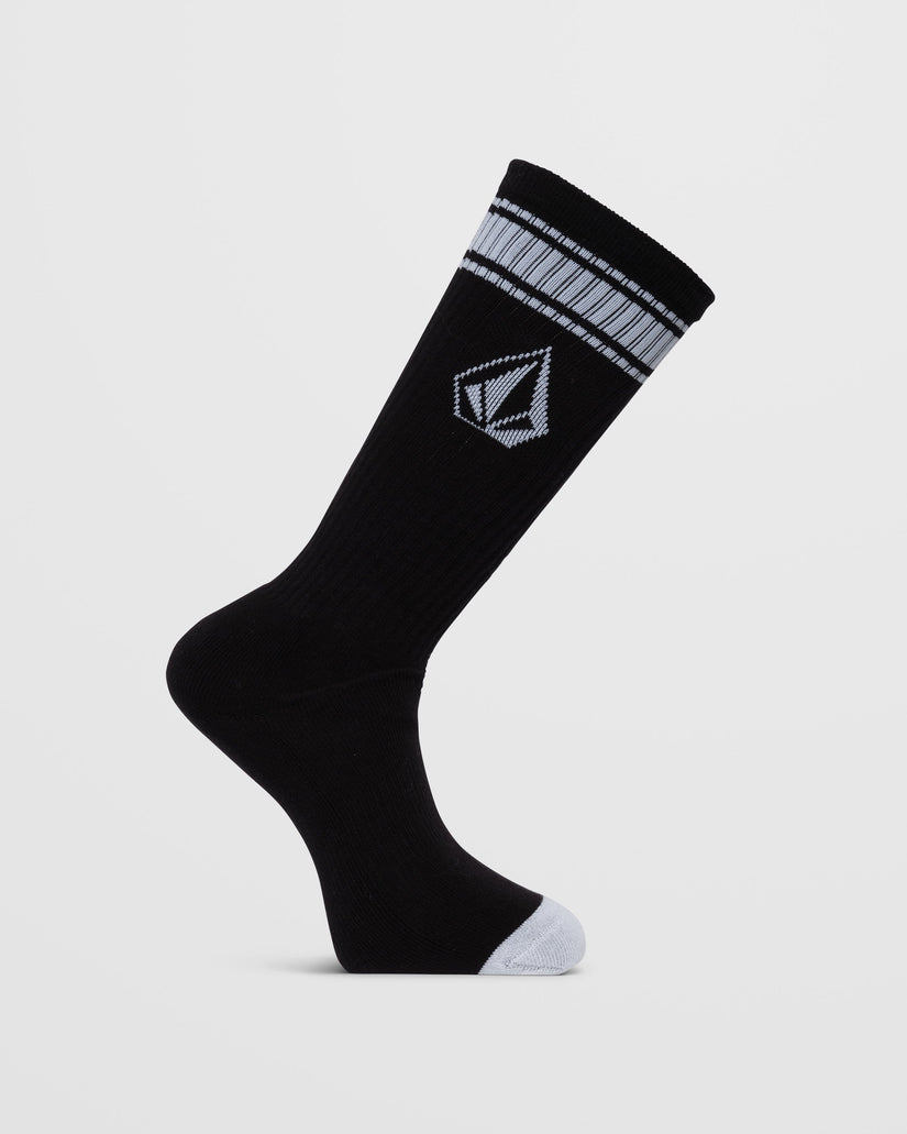 Chaussettes High Stripe - BLACK