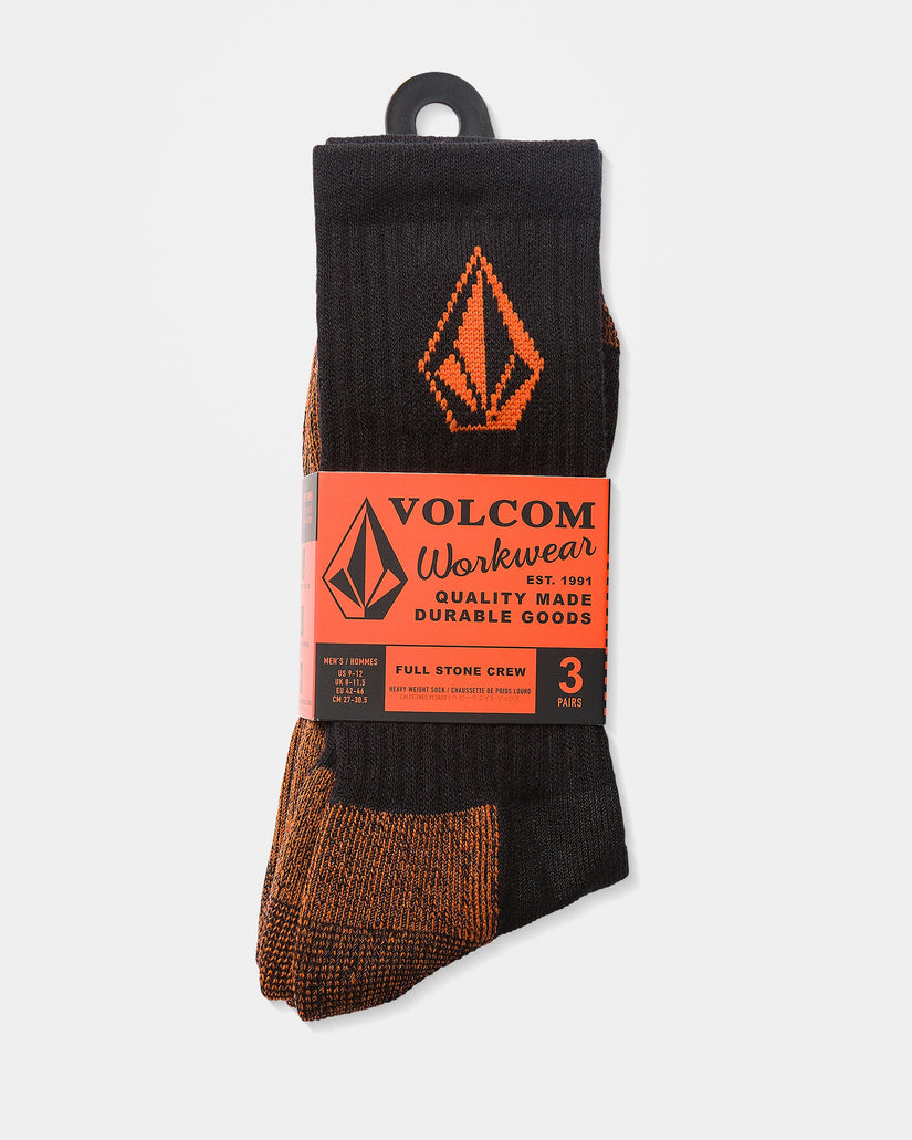 Chaussettes Volcom Workwear (3 Paires) - Black