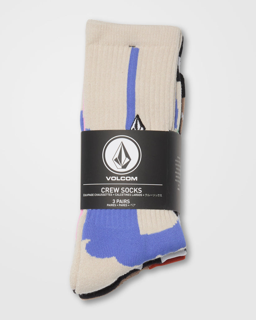 Carrau Print Mixer Socks (3 pack) - Multi