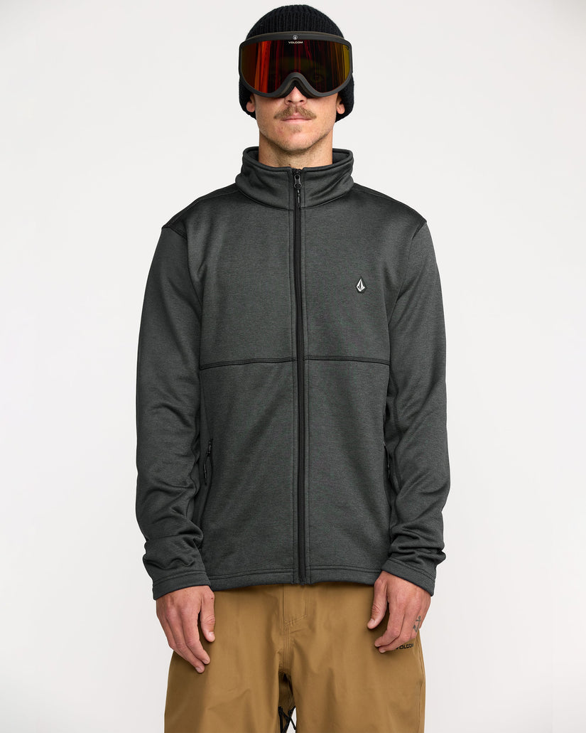 Sweat zippé en molleton Snowbound - Black