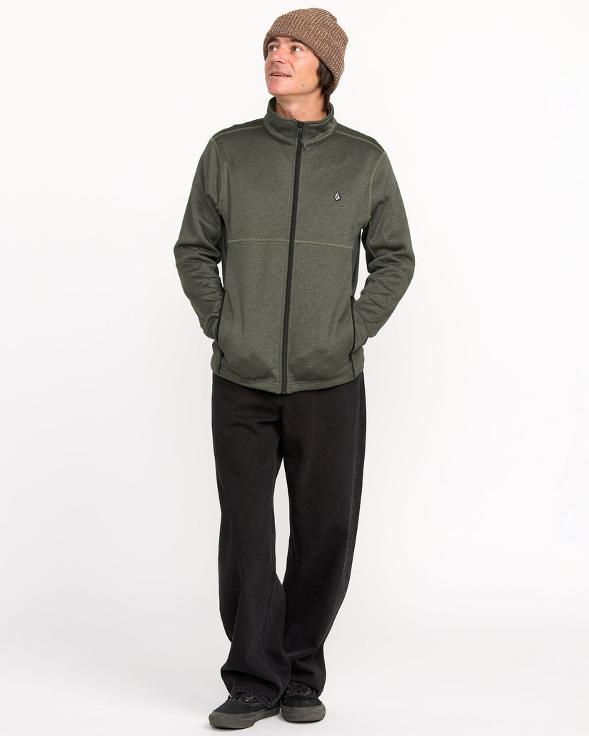 Sweat zippé en molleton Snowbound - Military