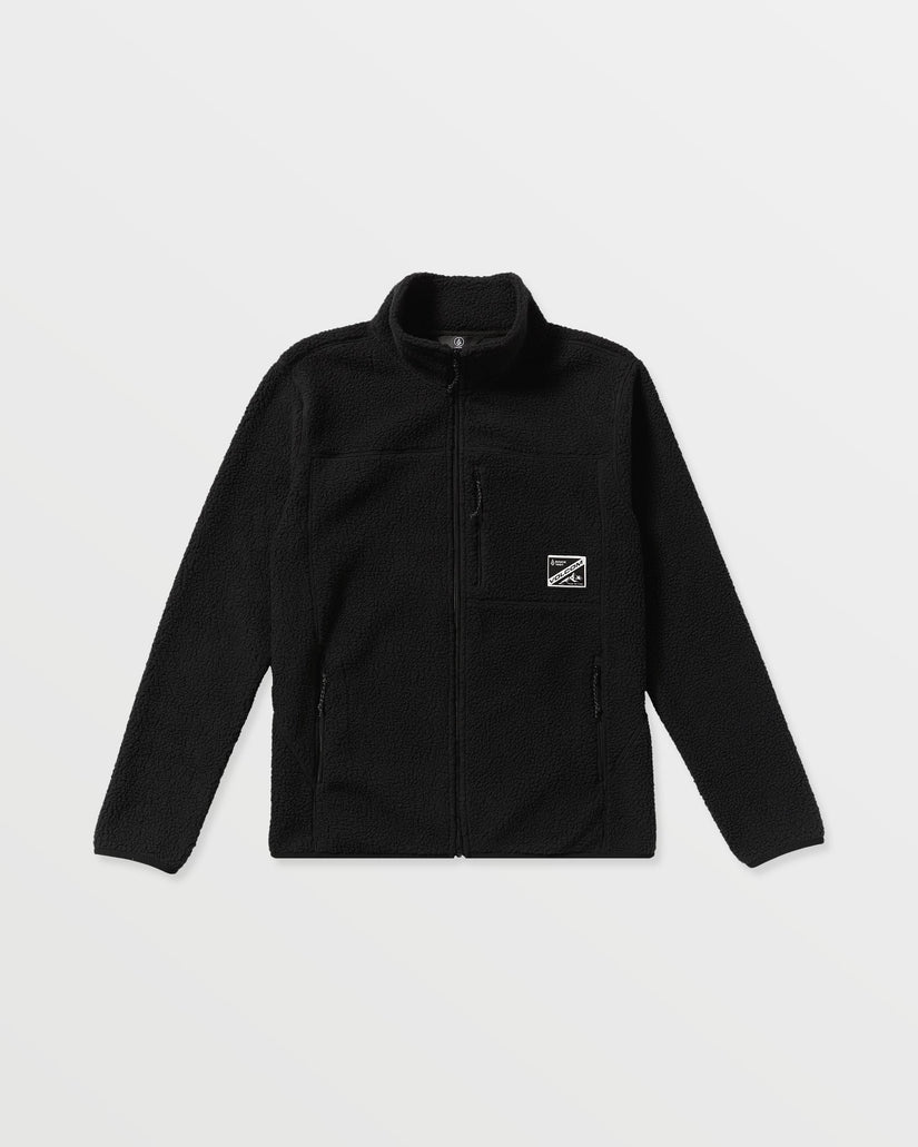 Veste zippée en sherpa Nelson - Black