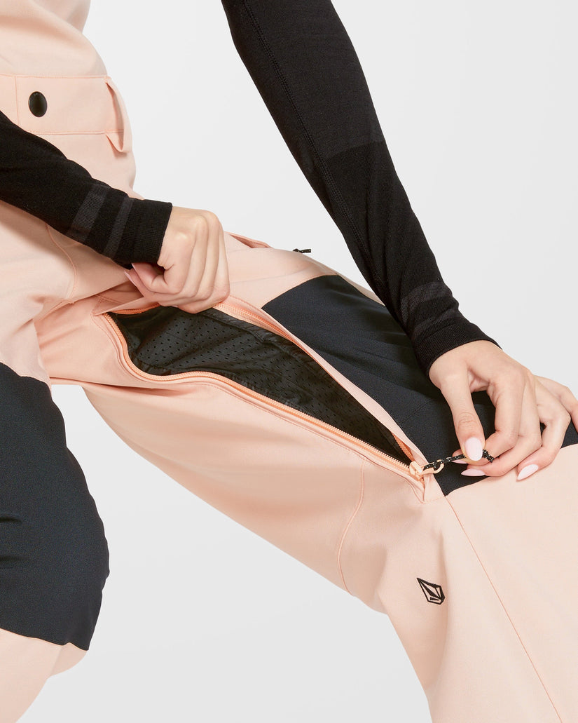 Creston 3D Stretch Bib Overall - Coral Haze