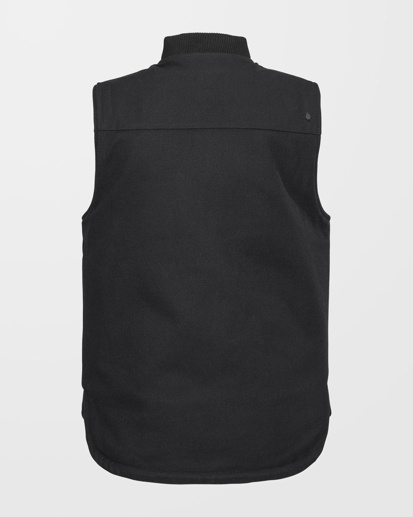Stone Castine Puff Vest - Black