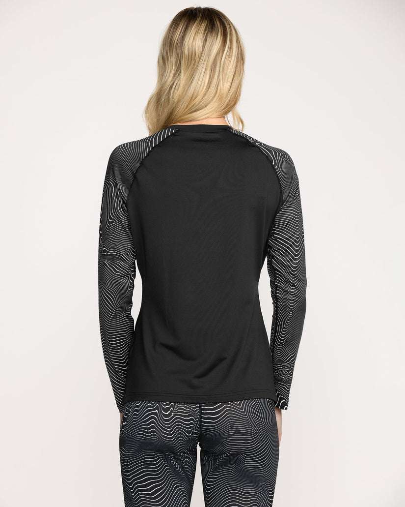 T-shirt première couche W V-Science - Black White