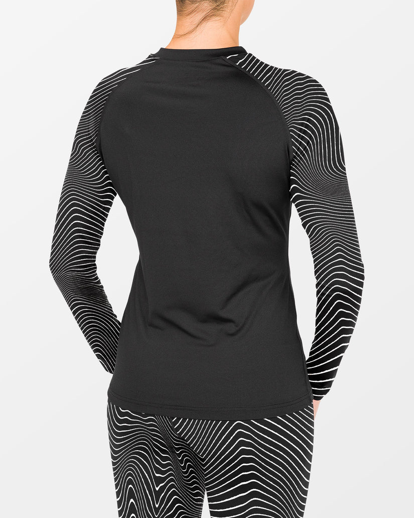T-shirt première couche W V-Science - Black White