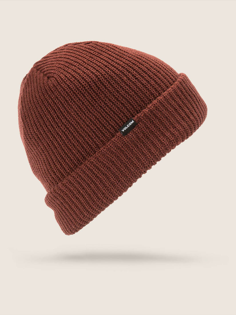Sweep Lined Beanie - Burnt Red