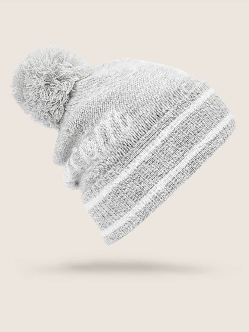 Script Beanie - Heather Grey