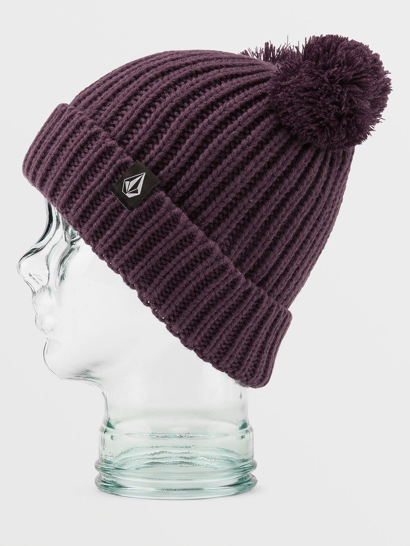 Shreddy Teddy Bobble Beanie - BLACKBERRY - (KIDS) (NN5852402_BRY) [F]