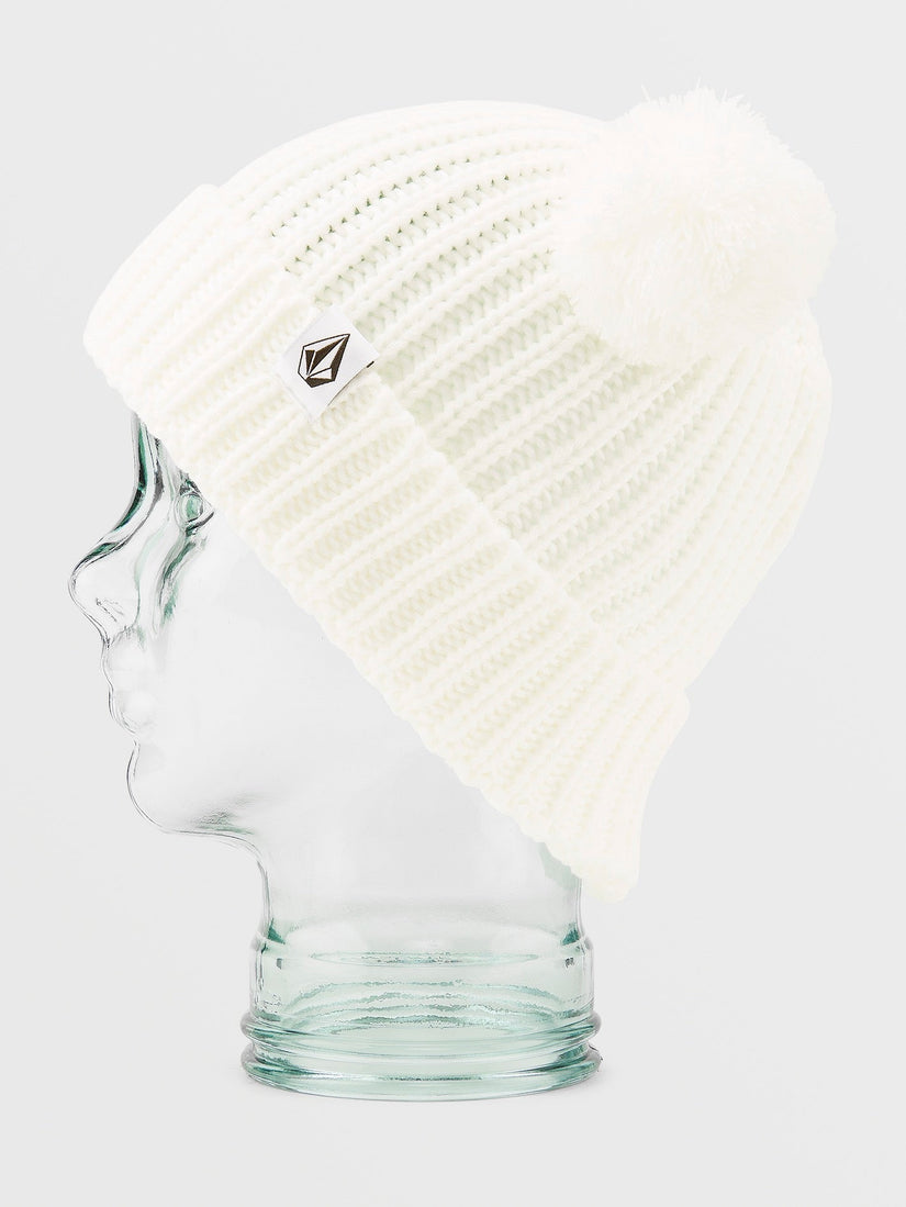 Shreddy Teddy Bobble Beanie - WHITE - (KIDS) (NN5852402_WHT) [F]