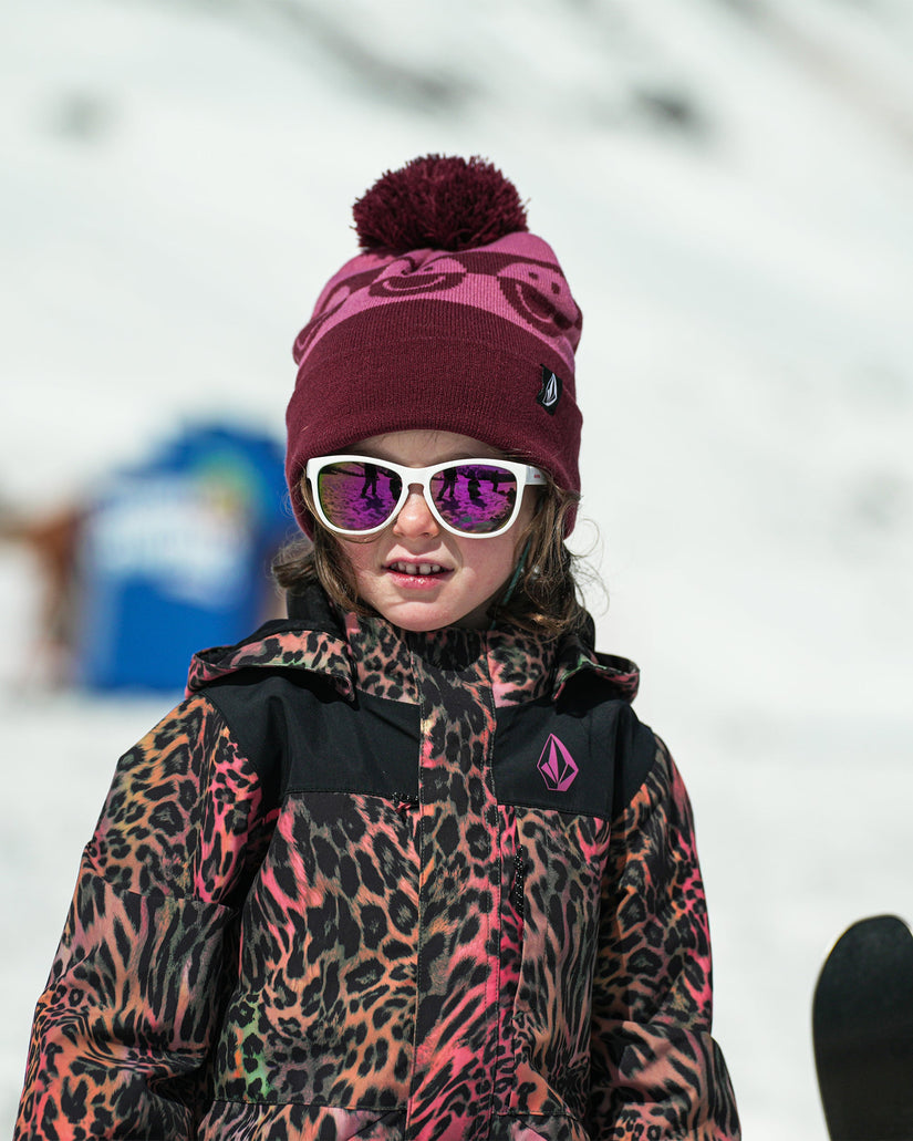Camoblast Bobble Beanie - Burgundy - (KIDS)