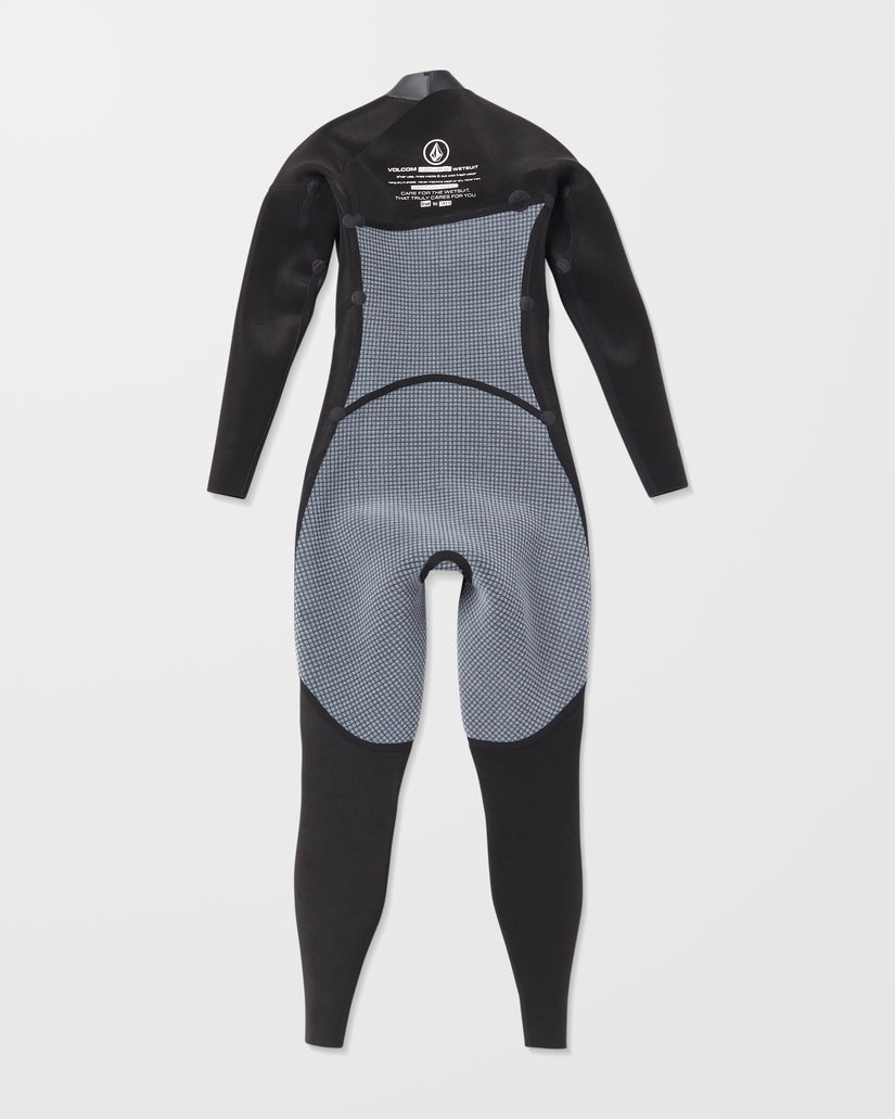 Combinaison De Surf 4/3 Mm Zippée Poitrine - Black