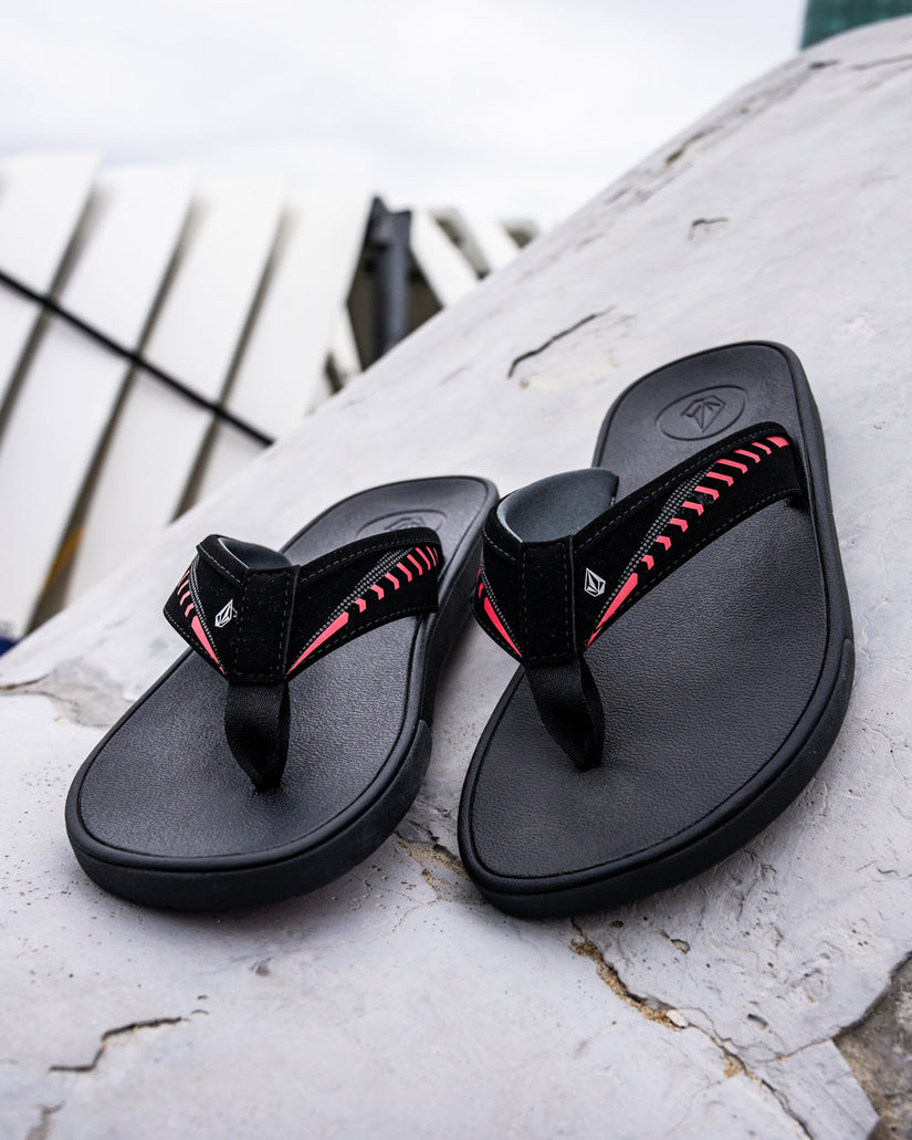 Sandales Jack Robinson - BLACK RED