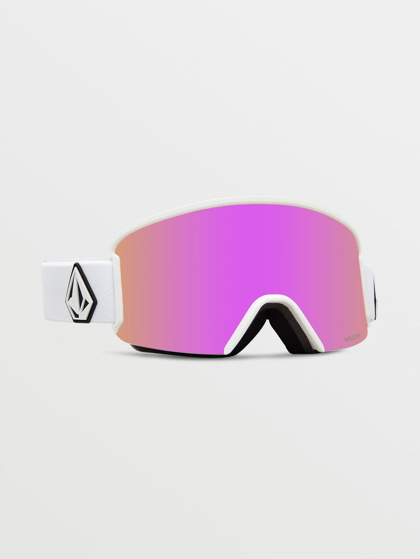 Garden Matte White Goggle (+ Bonus Lens - Yellow) - PINK CHROME (VG0123501_PICH) [F]
