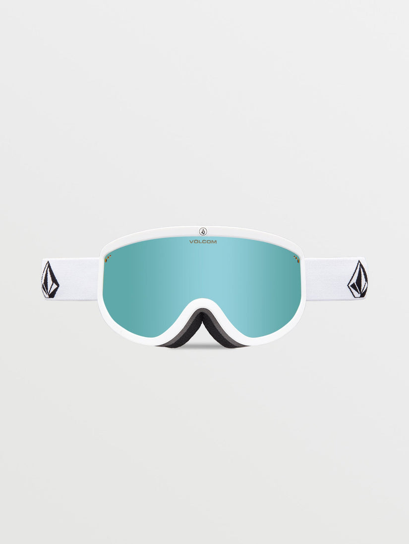 Footprints Matte White Stone Goggle (+ Bonus Lens Dark Grey) - ICE CHROME (VG0623503_ICCH) [B]