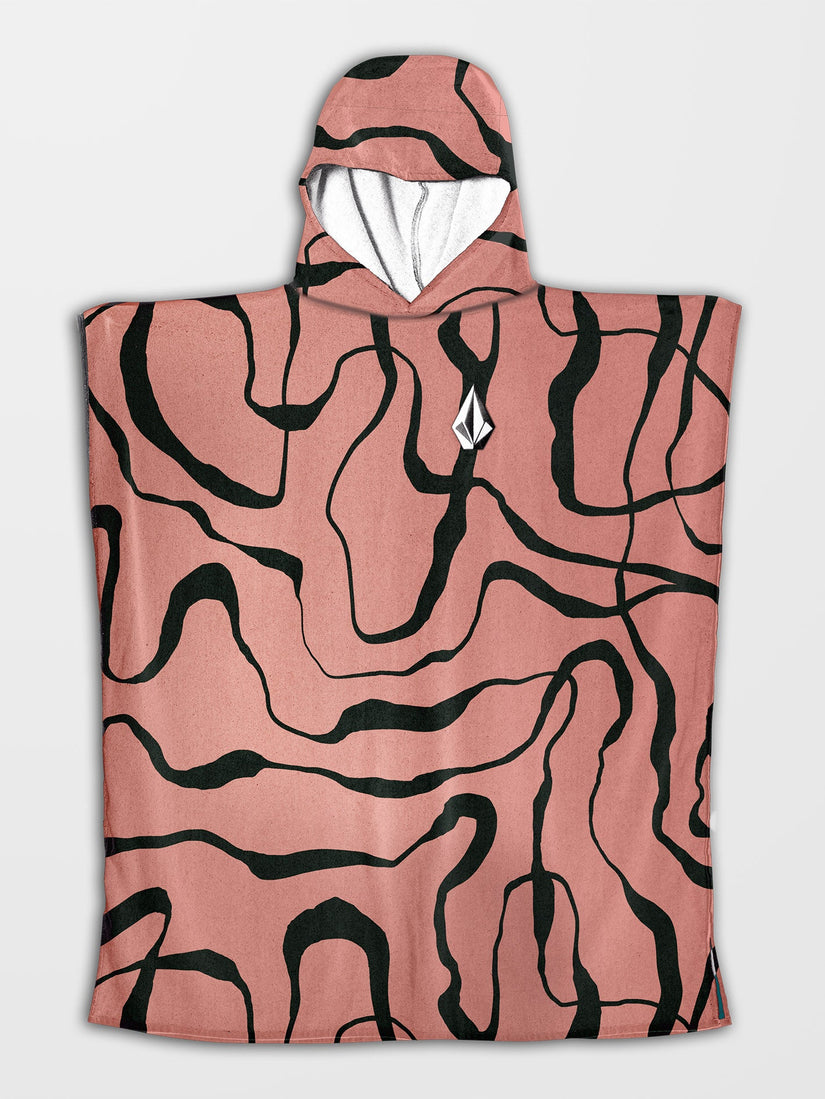 Poncho à capuche - SALMON