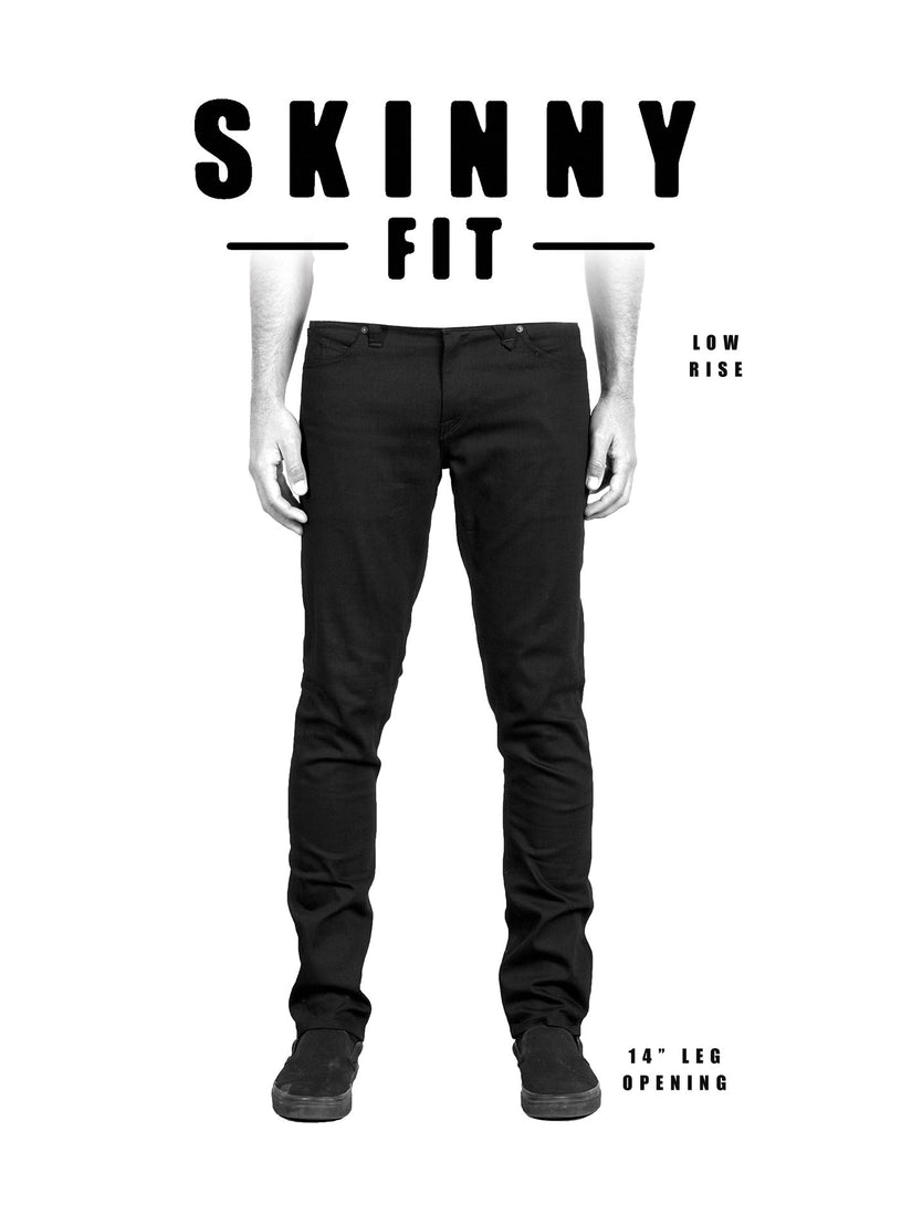 2X4 Tapered Denim - Ink Black