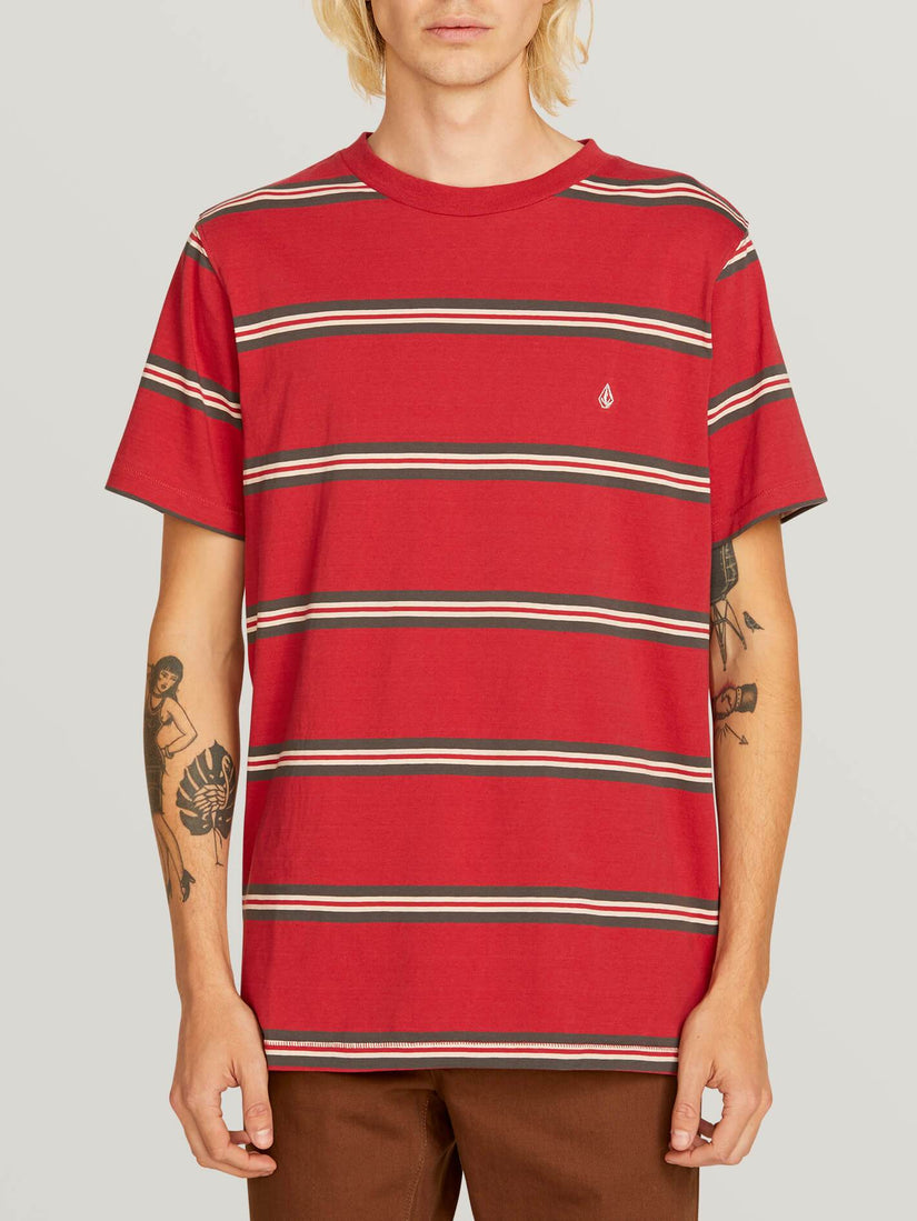 Beauville Crew T-shirt  - Burgundy