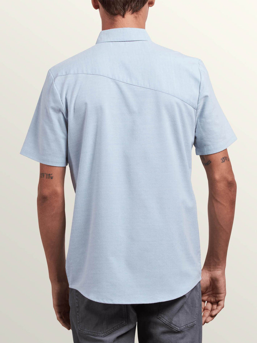 Everett Oxford Short Sleeve Shirt - Wrecked Indigo