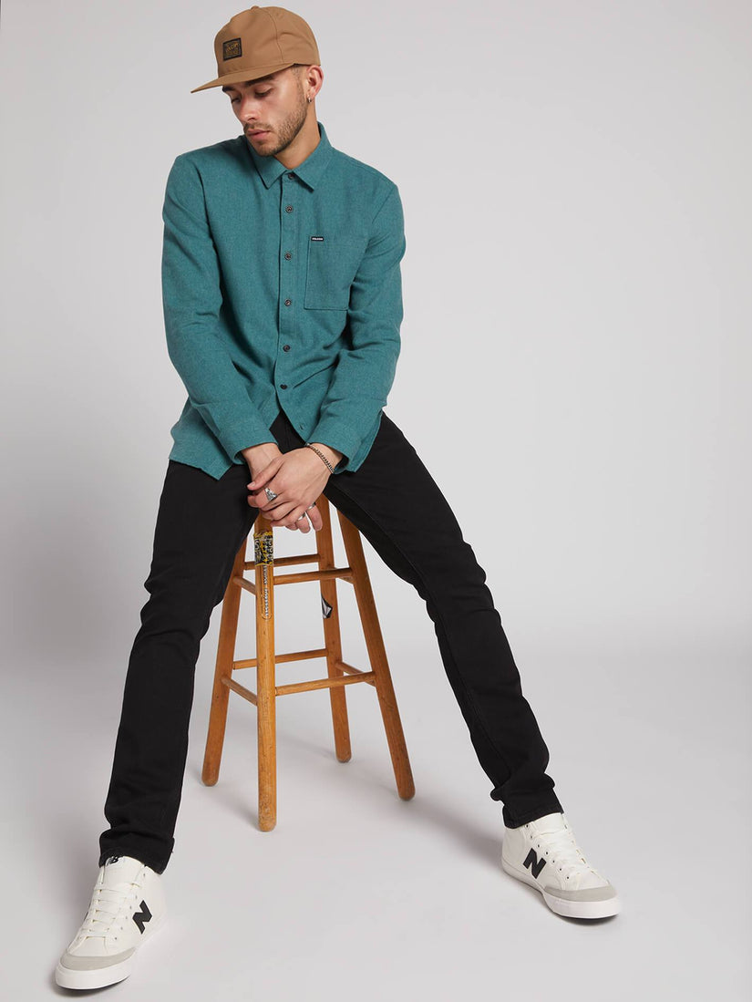 Caden Solid Shirt - Mediterranean (A0531806_MED) [2]