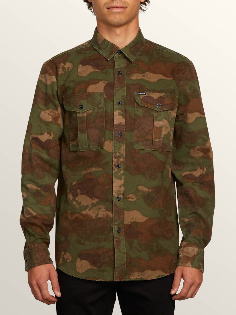 Huckster Long Sleeve Shirt - Army