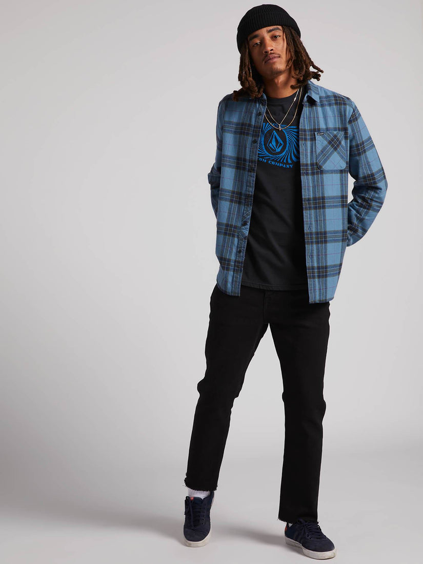 Caden Plaid Shirt - Blue Rinse (A0531906_RNE) [1]