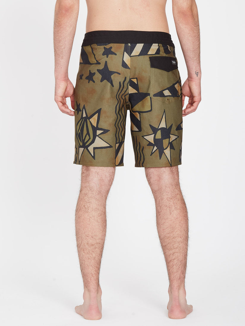 Geo Stoney 19" Boardshort - SERVICE GREEN (A0812308_SVG) [B]