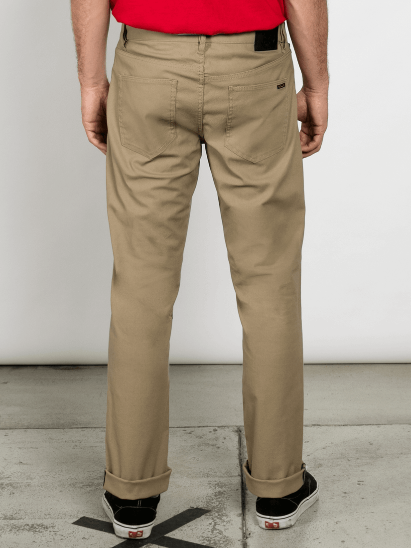 Burger X Volcom 5 Pocket Jeans - Khaki