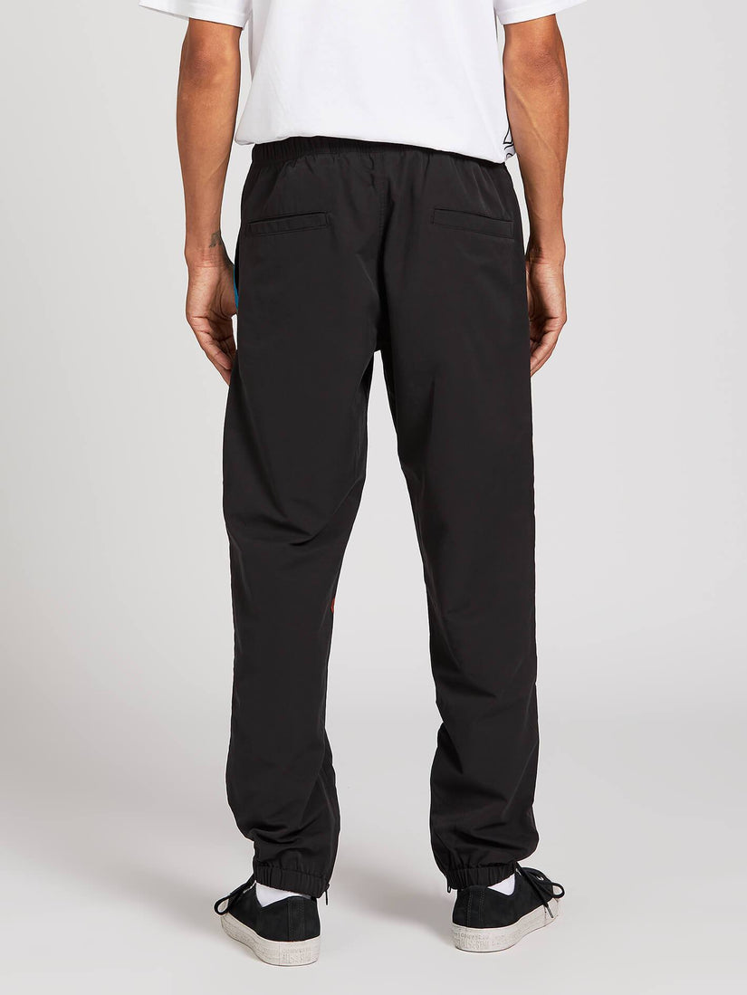 Octagon Elastic Waist Pant - Black