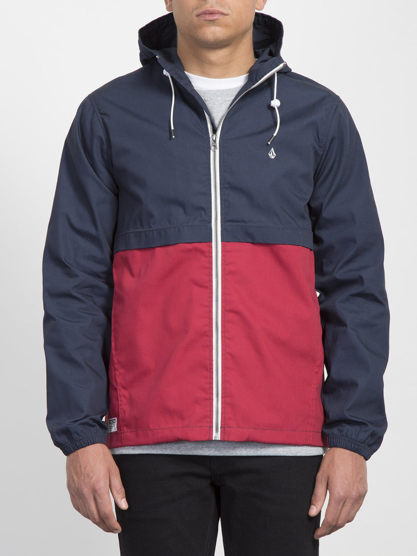 Howard Hooded Jacket  - Burgundy