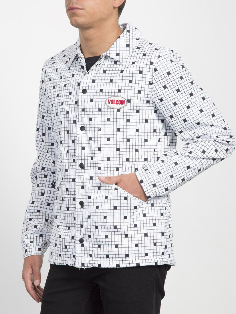 Brews Coach Jacket  - White Print
