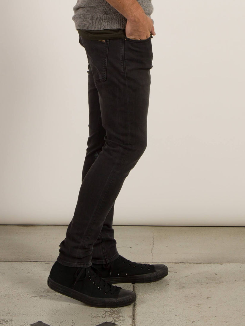 2X4 Tapered Jeans - Sulfur Black