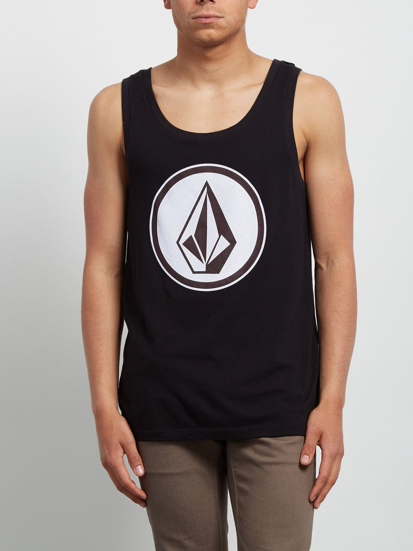 Classic Stone Tank Shirt - Black