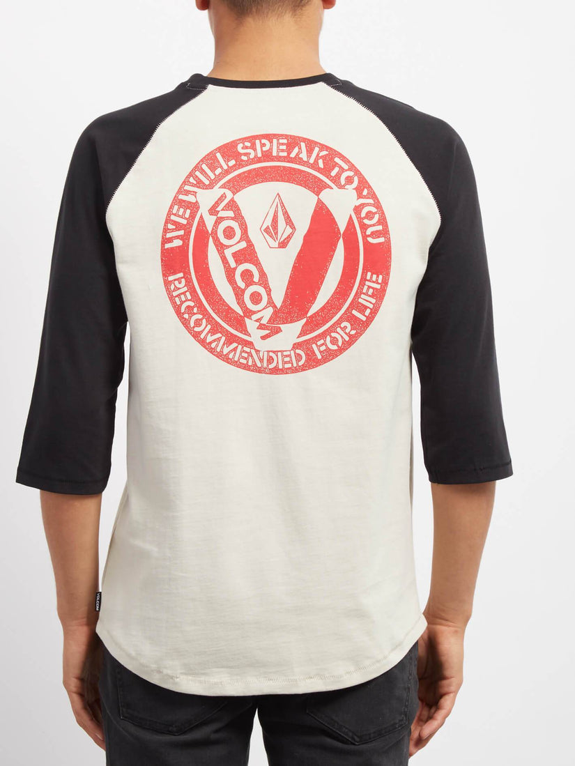 Cutout 3/4 T-shirt - Black