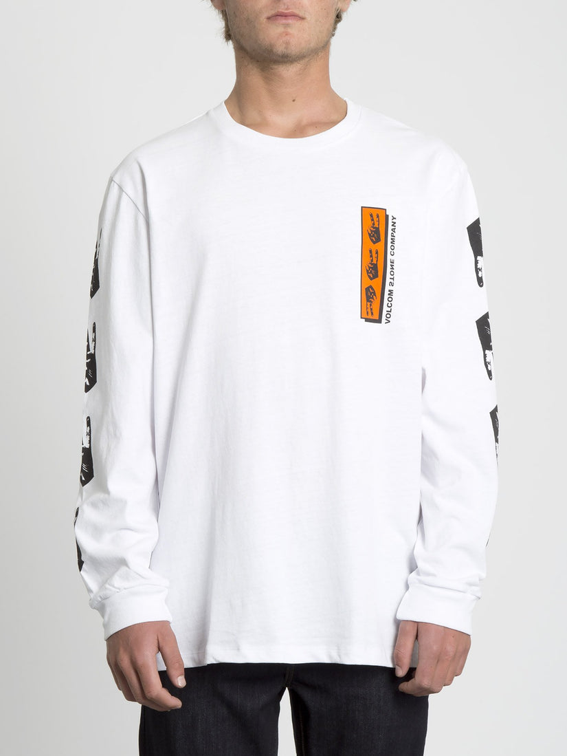 Peace Grid Boxy T-shirt - White (A4431952_WHT) [F]