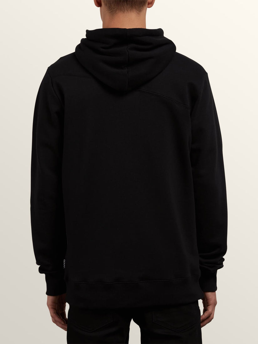 Single Stone Zip Hoodie - Black