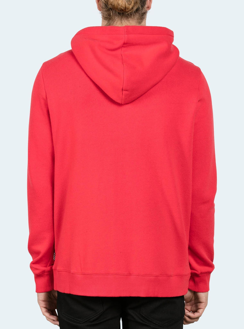 Burger X Volcom Zip Hoodie - True Red