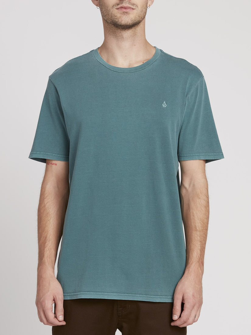 Solid Stone Emb T-shirt - Mediterranean (A5211906_MED) [F]