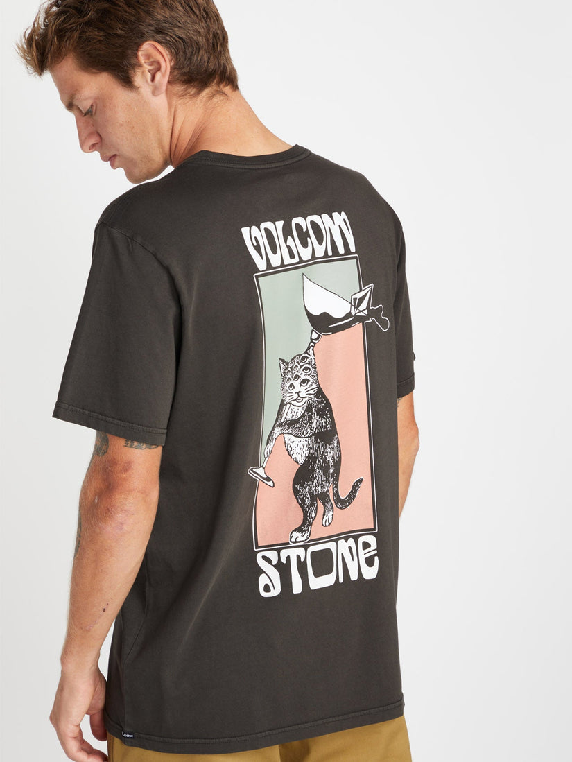Feline T-shirt - RINSED BLACK
