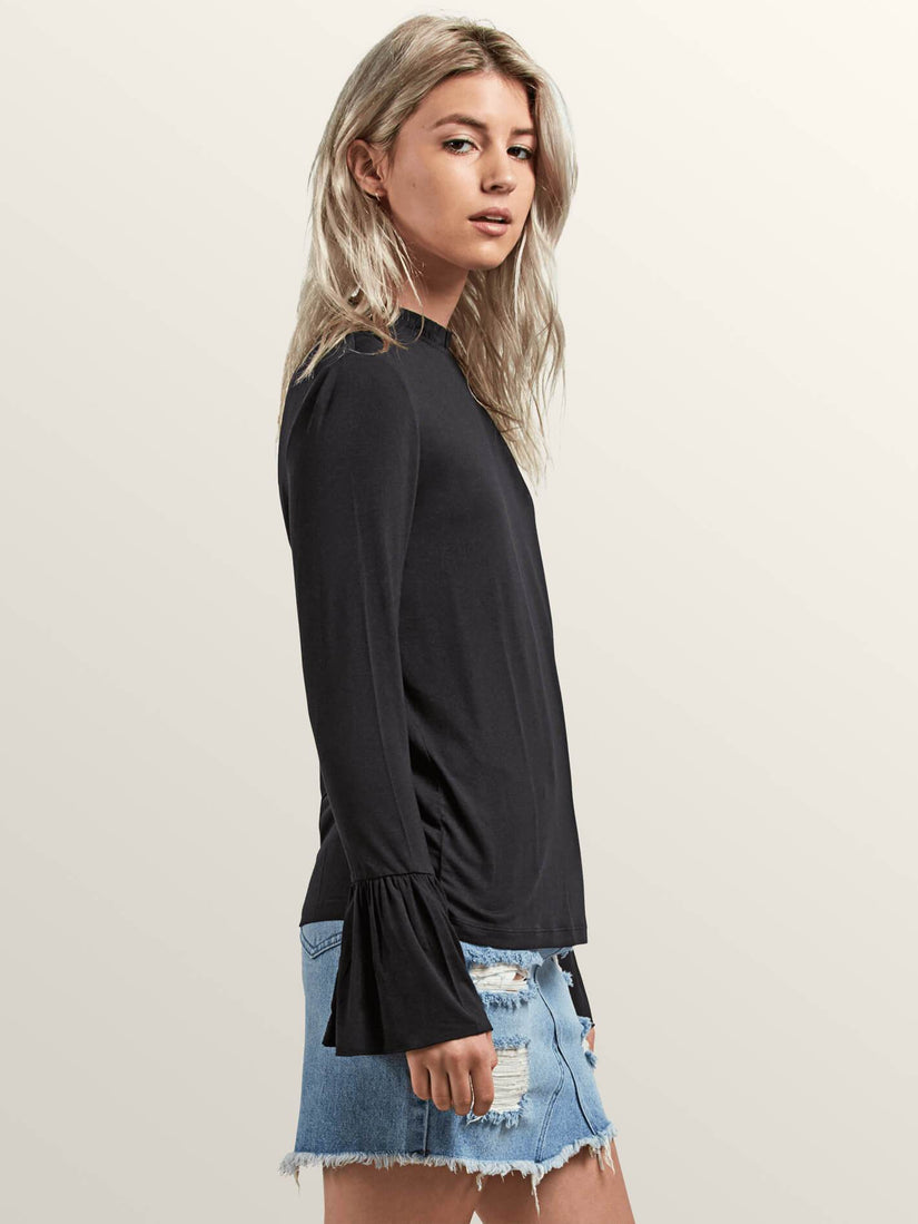 Flomingo Long Sleeve Top - Black